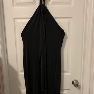 Black halter dress